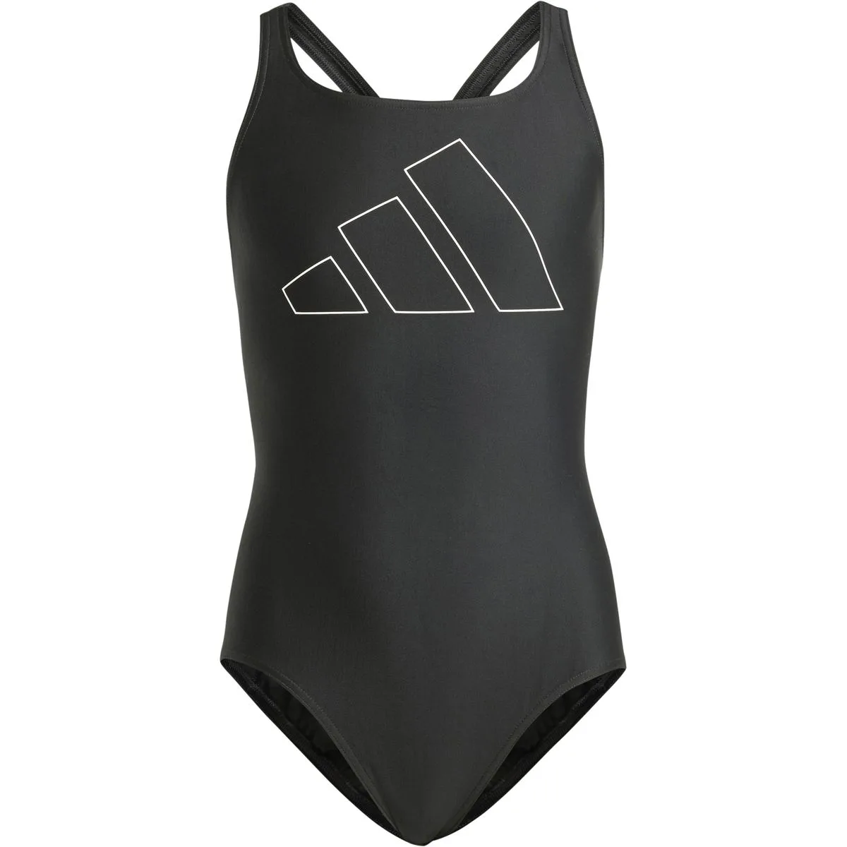 Performance BIG Bars Swimsuit Mädchen Badeanzug, schwarz 140
