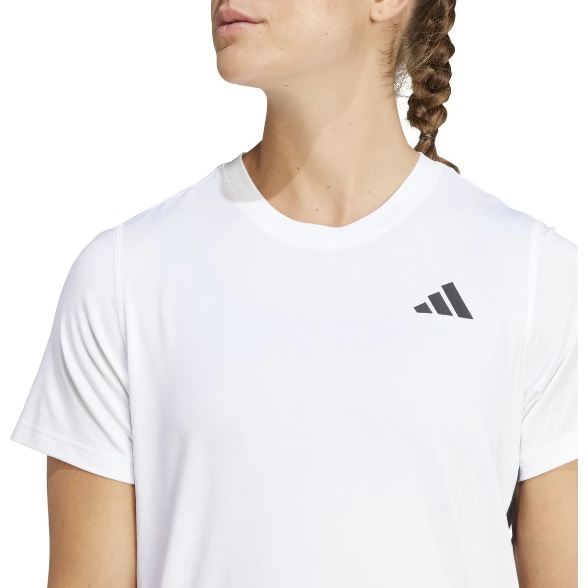 Workout Essentials 3-Stripes Damen T-Shirt, weiß XL