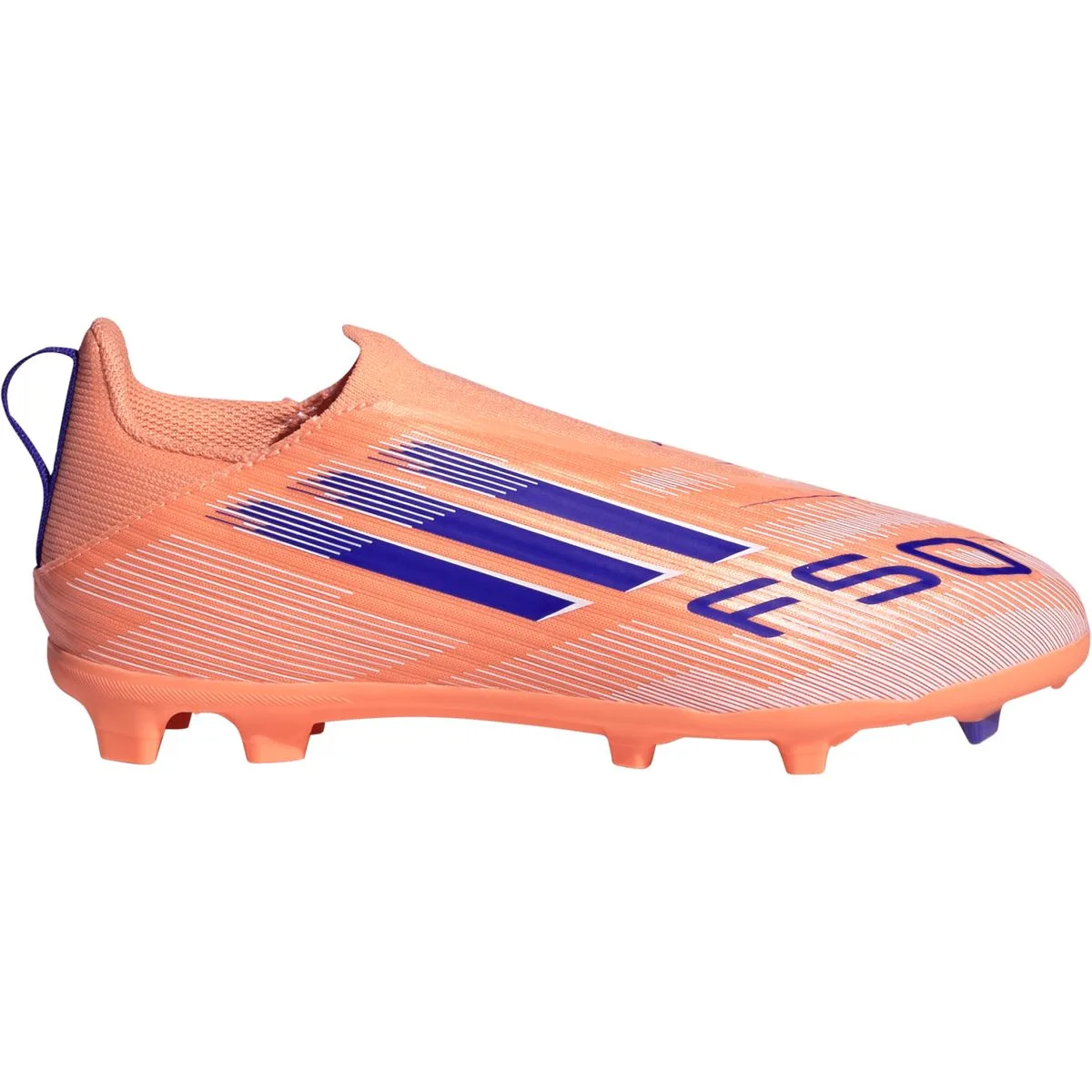 F50 League Laceless FG/MG Kinder Nockenschuhe, orange, Größe 29 29