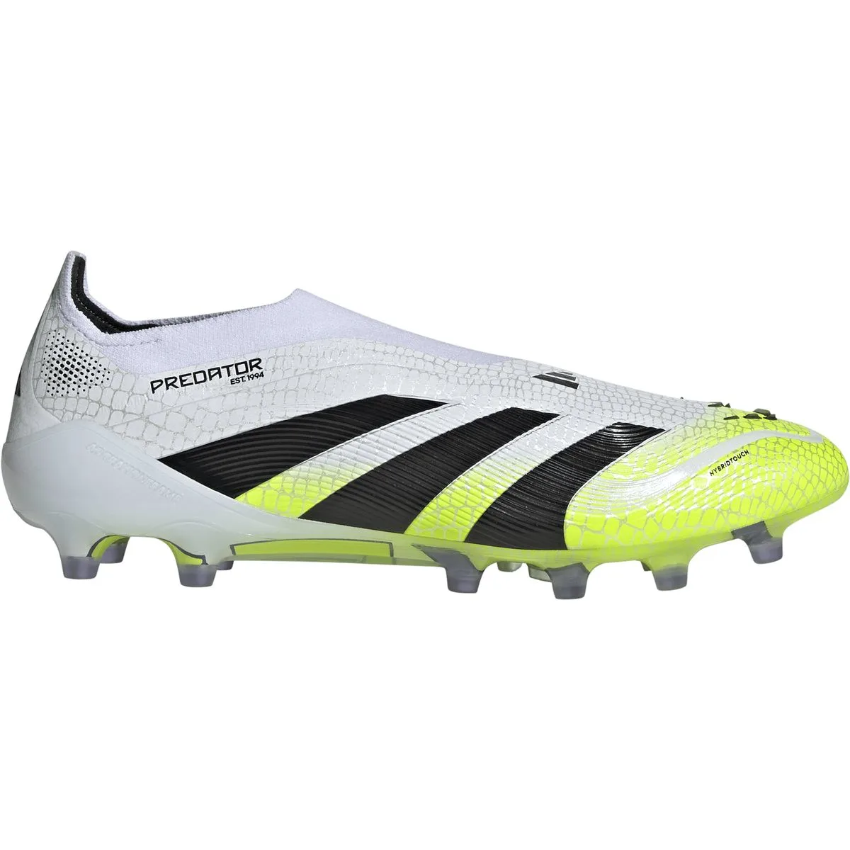 Adidas Predator Elite Laceless AG Nockenschuhe, weiß, Größe 44 ⅔ JH8877