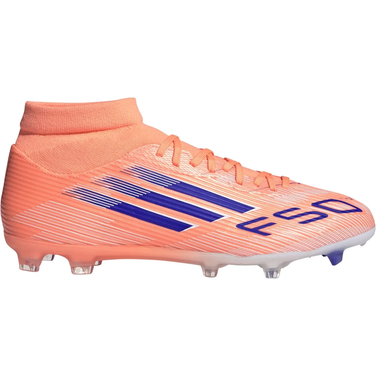 Adidas F50 League Mid FG/MG Nockenschuhe, orange, Größe 43 ⅓ JI0888
