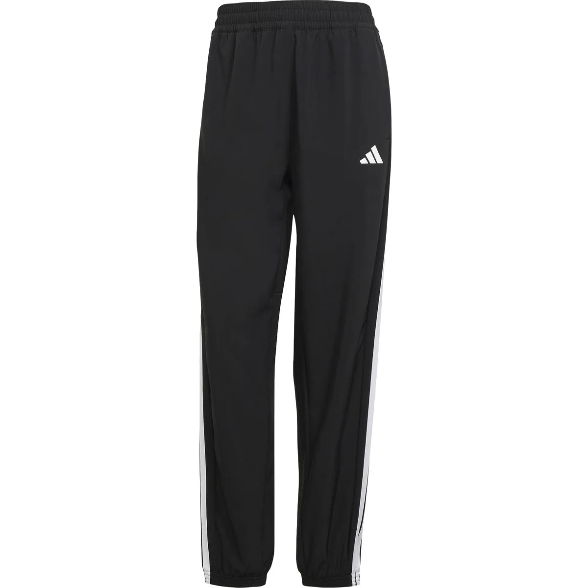 Train Essentials 3-Streifen Woven Damen Trainingshose, schwarz XL