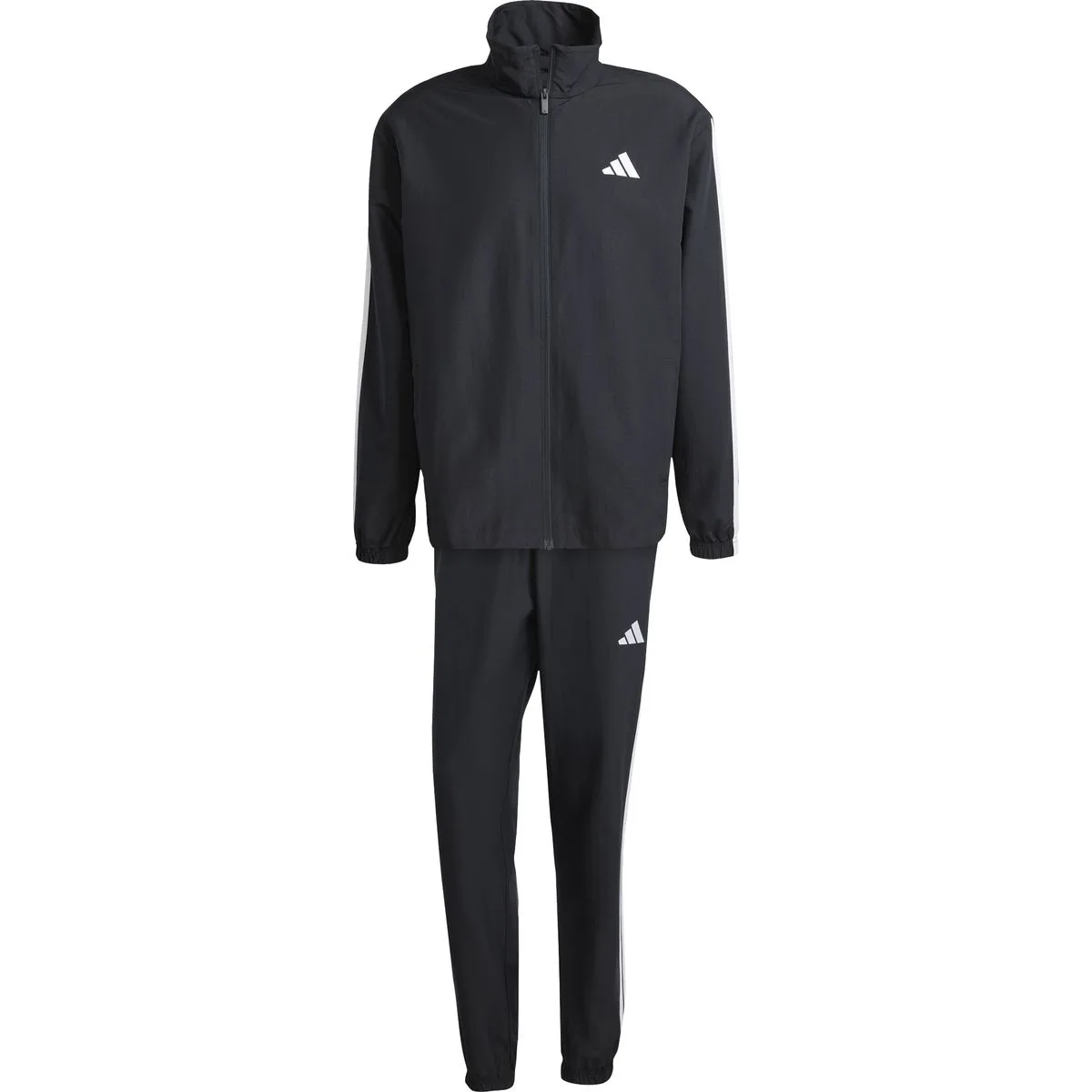 Sportswear Basic 3-Streifen Woven Herren Jogginganzug, schwarz M