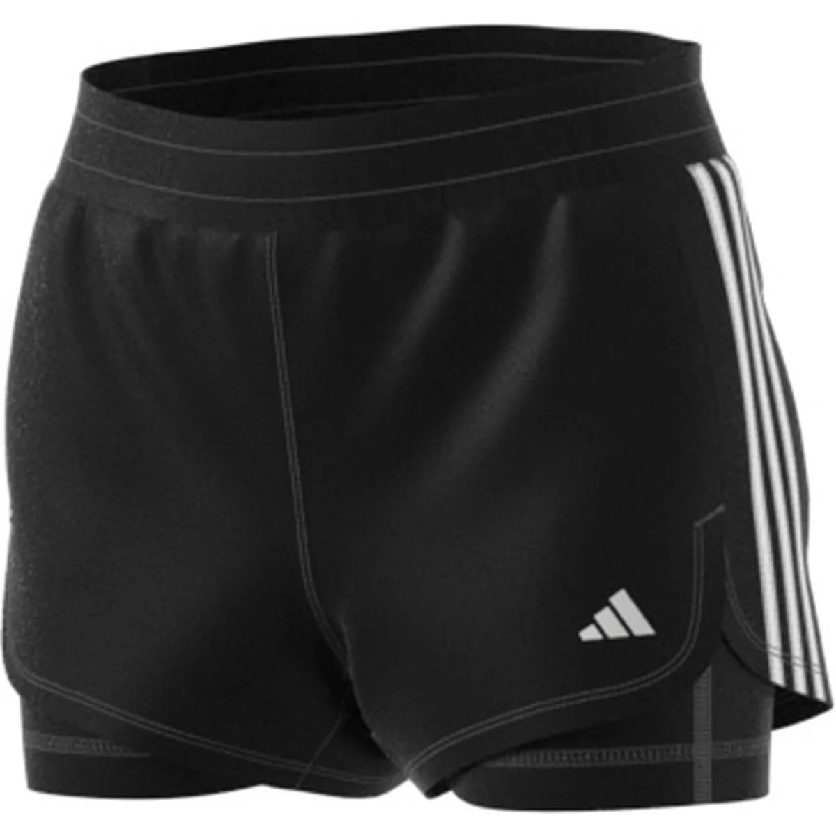Pacer 3 Stripes Training Woven Short Damen Shorts, schwarz L
