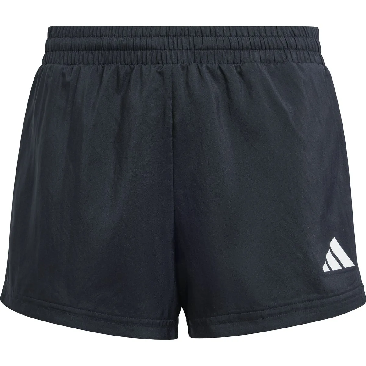 Train Essentials 3-Streifen Mädchen Shorts, schwarz 116