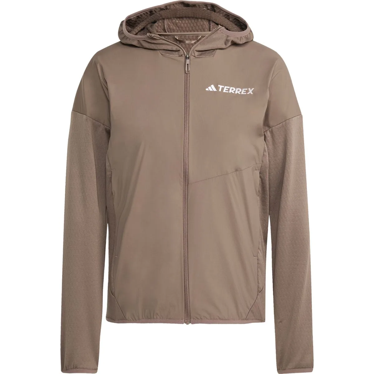 Terrex Xperior Climawarm+ Wind Light Fleece Hooded Damen Midlayer, braun S