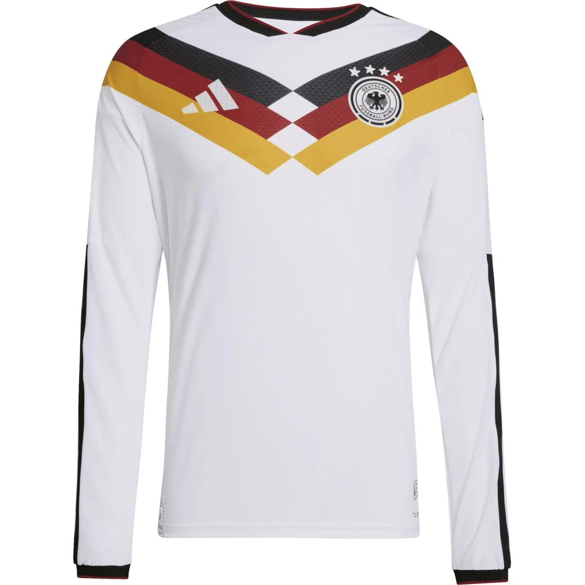 Deutschland 2026 Home Authentic Langarm Herren Trikot, weiß S