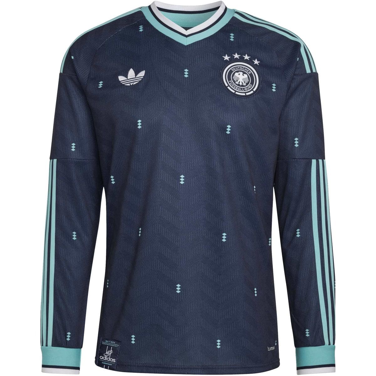 Deutschland 2026 Away Langarm Herren Trikot, blau S