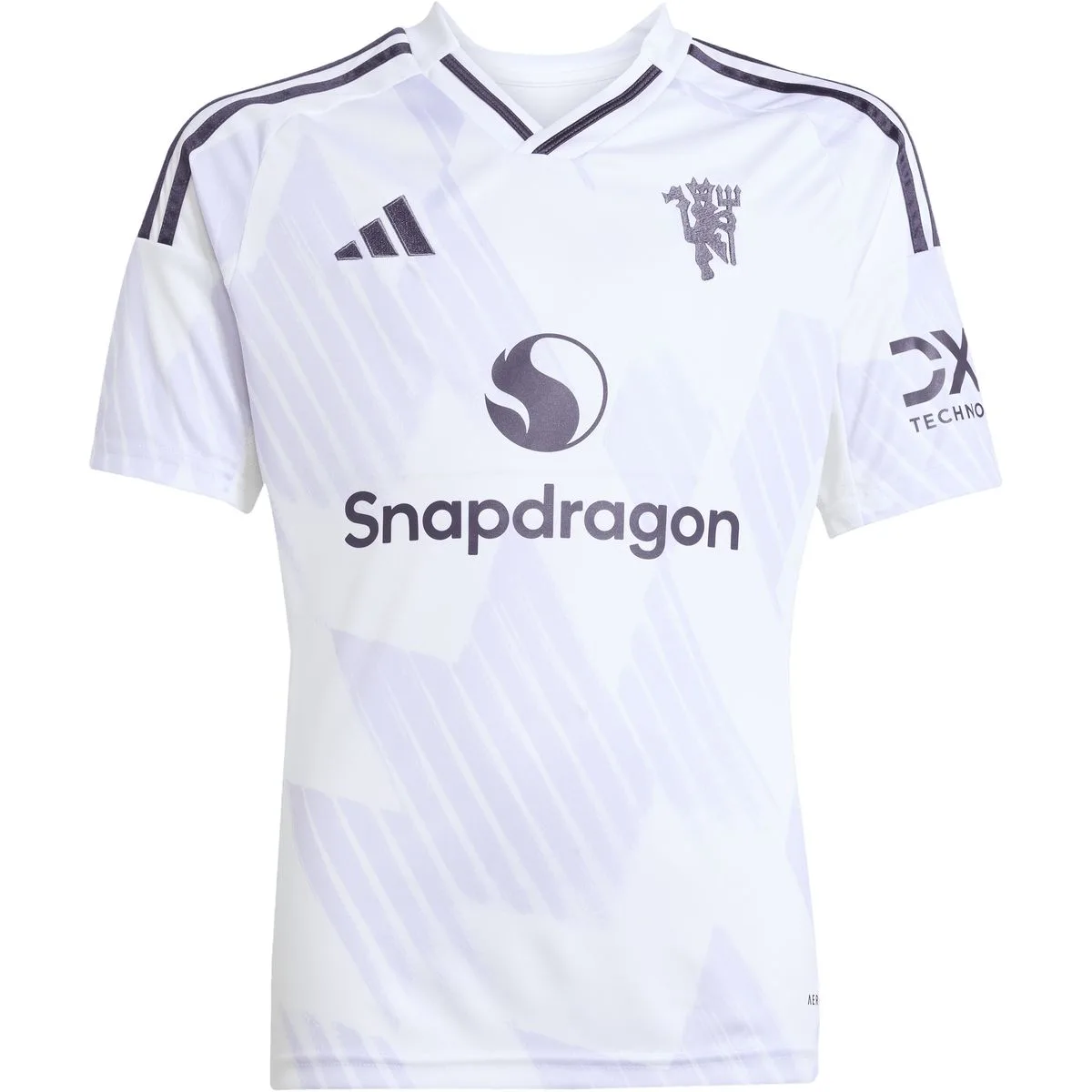 Manchester United 25/26 Away Kinder Trikot, weiß 128