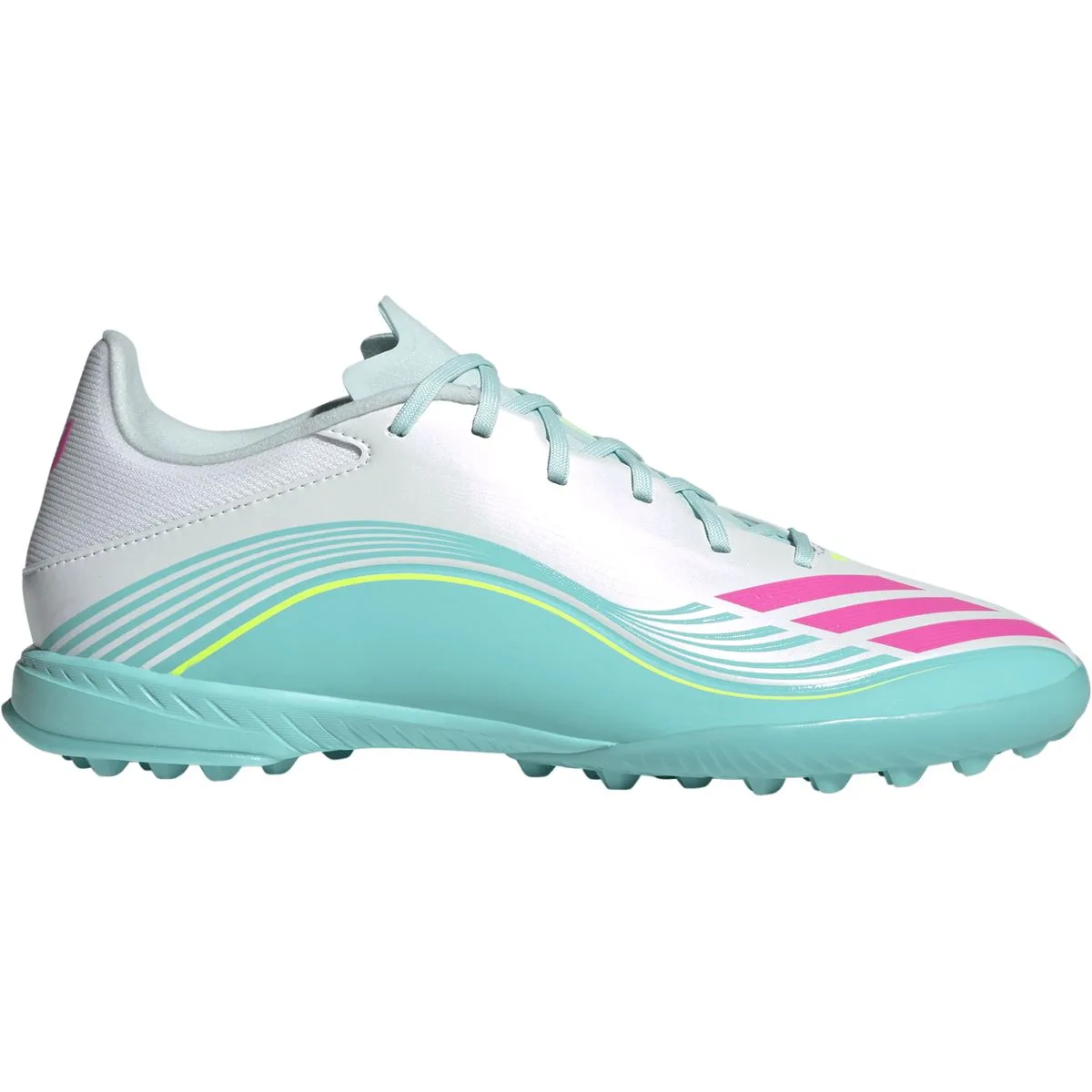 F50 Messi League TF Multinockenschuhe, weiß, Größe 43 ⅓ 43 ⅓