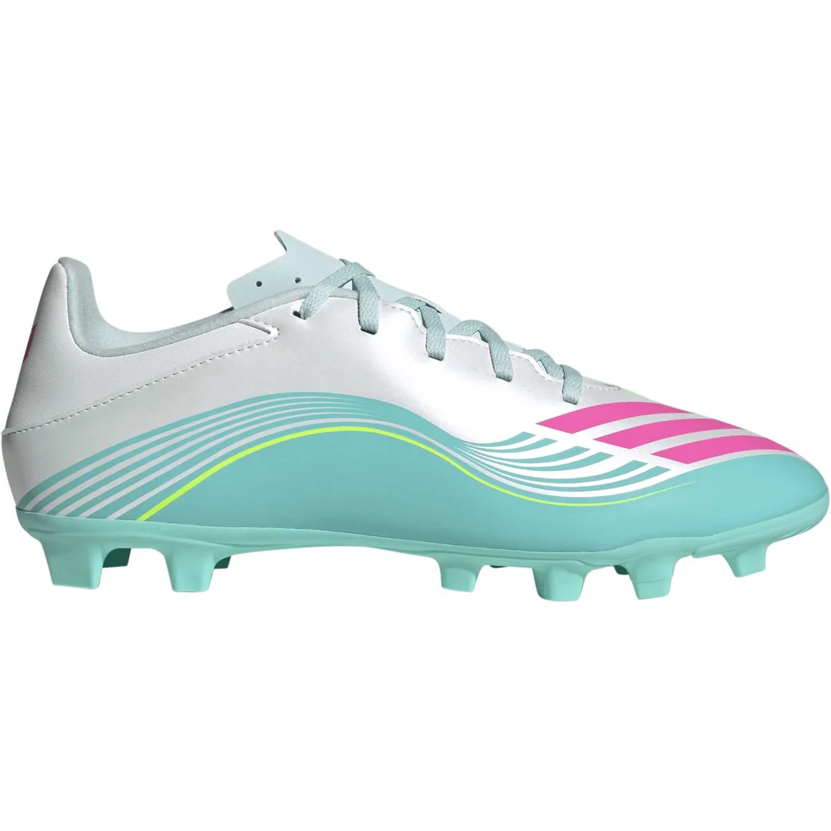 F50 Messi Club FG/MG Nockenschuhe, weiß, Größe 40 40