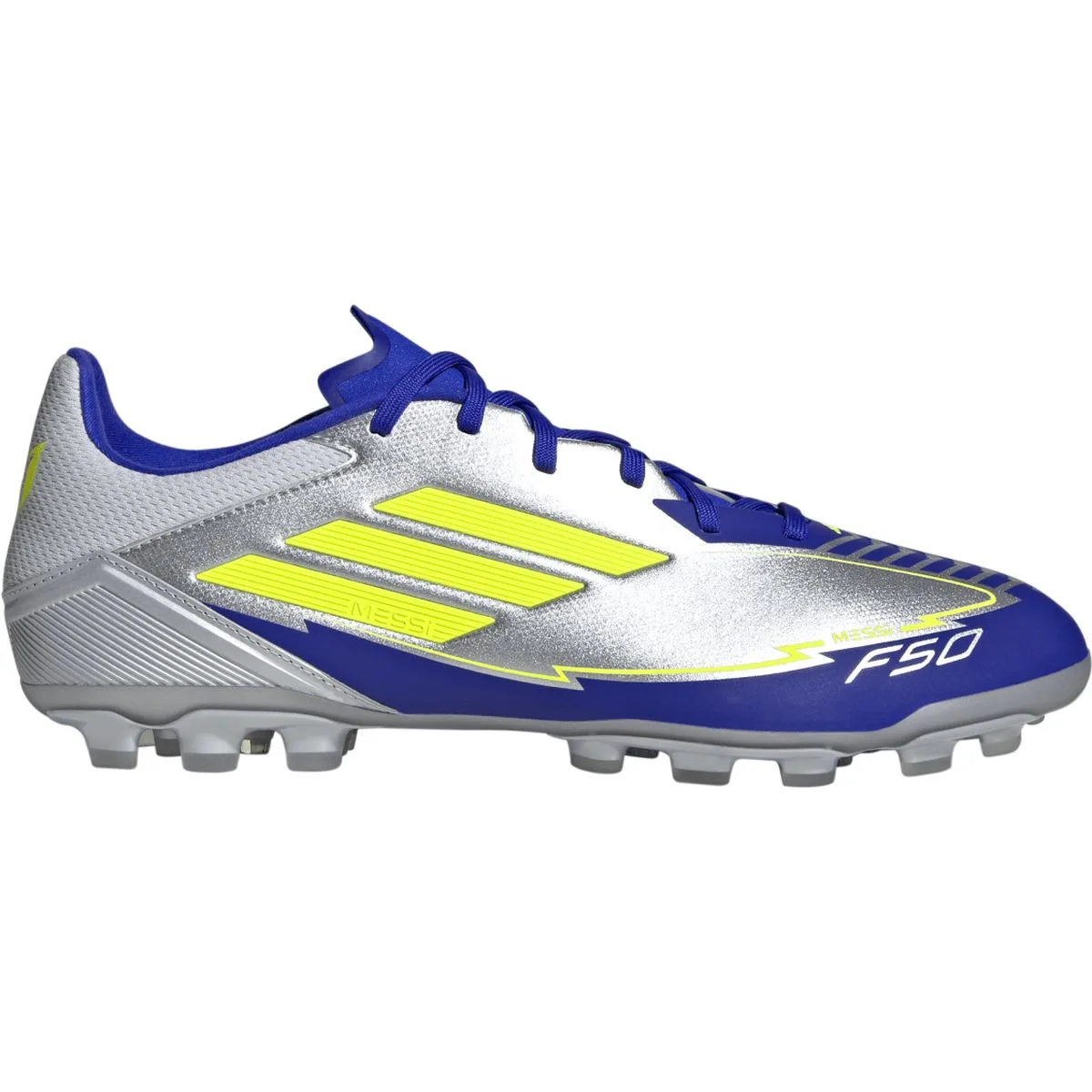 F50 League Messi AG Nockenschuhe, silber, Größe 46 46