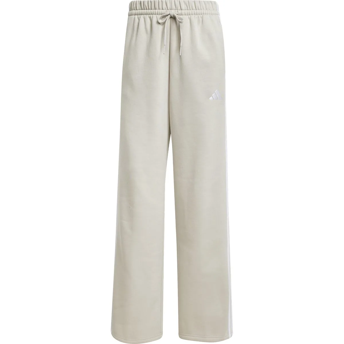 Essentials 3-Streifen Open-Hem French Terry Damen Hose, grau M