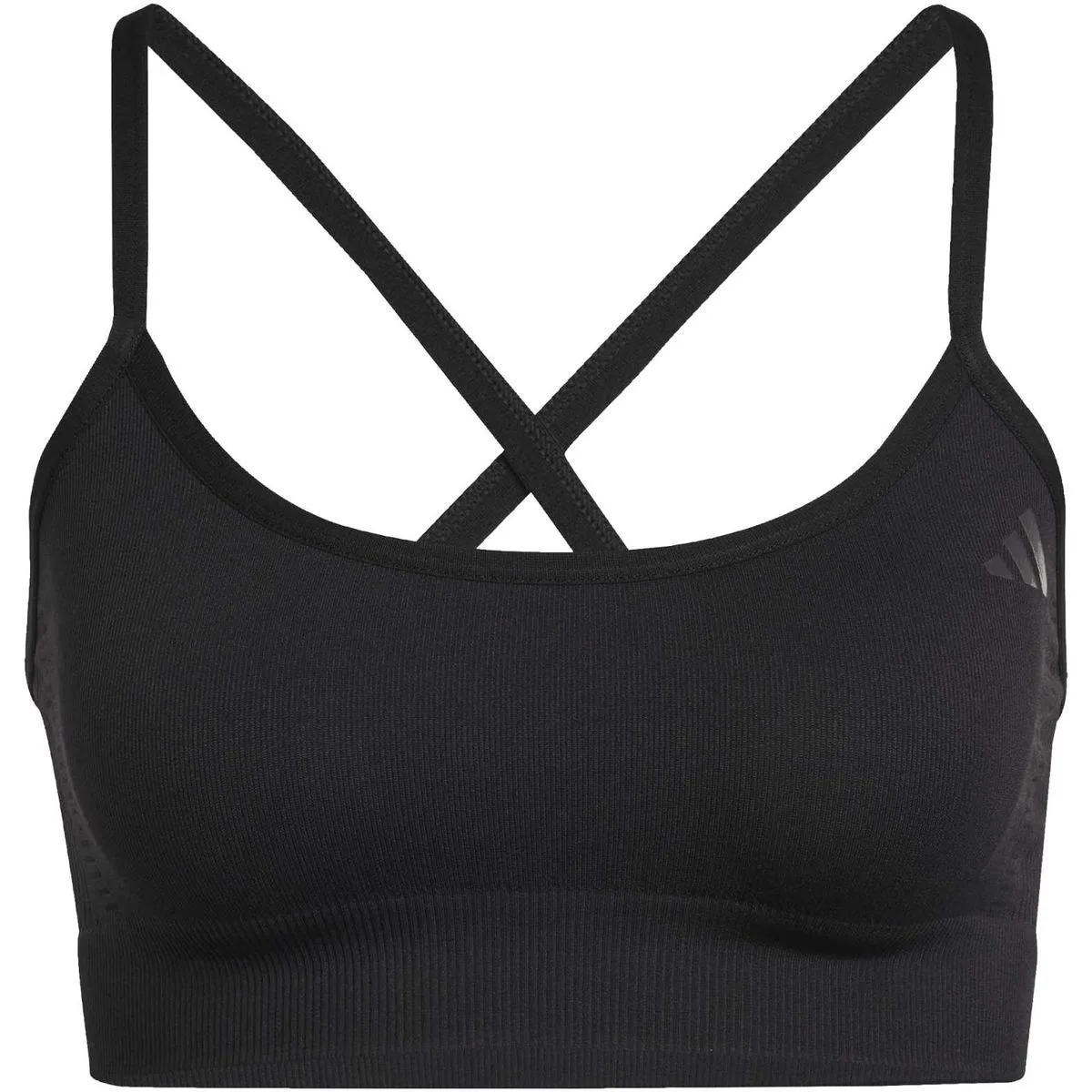 Workout Essentials Light-Support Knit Damen Sport-BH, schwarz S