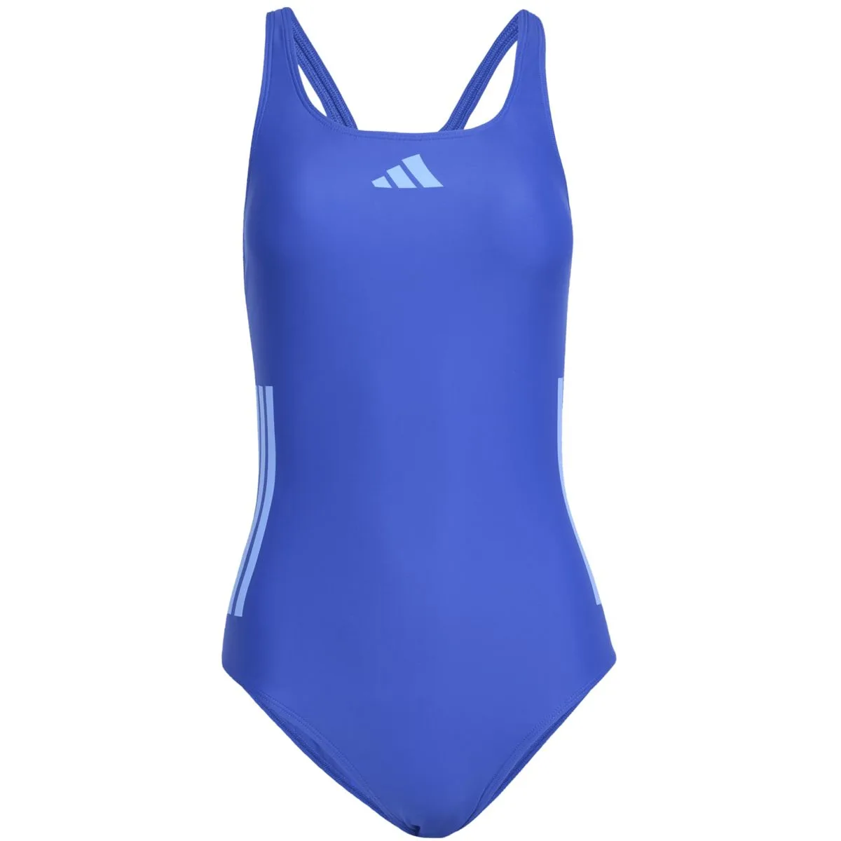 Streifen C-Back Damen Badeanzug, blau 44