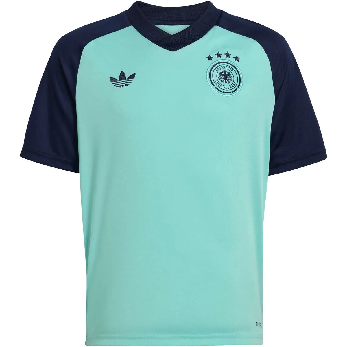 Deutschland 2026 Away Pre-Match Kinder Trikot, türkis 128