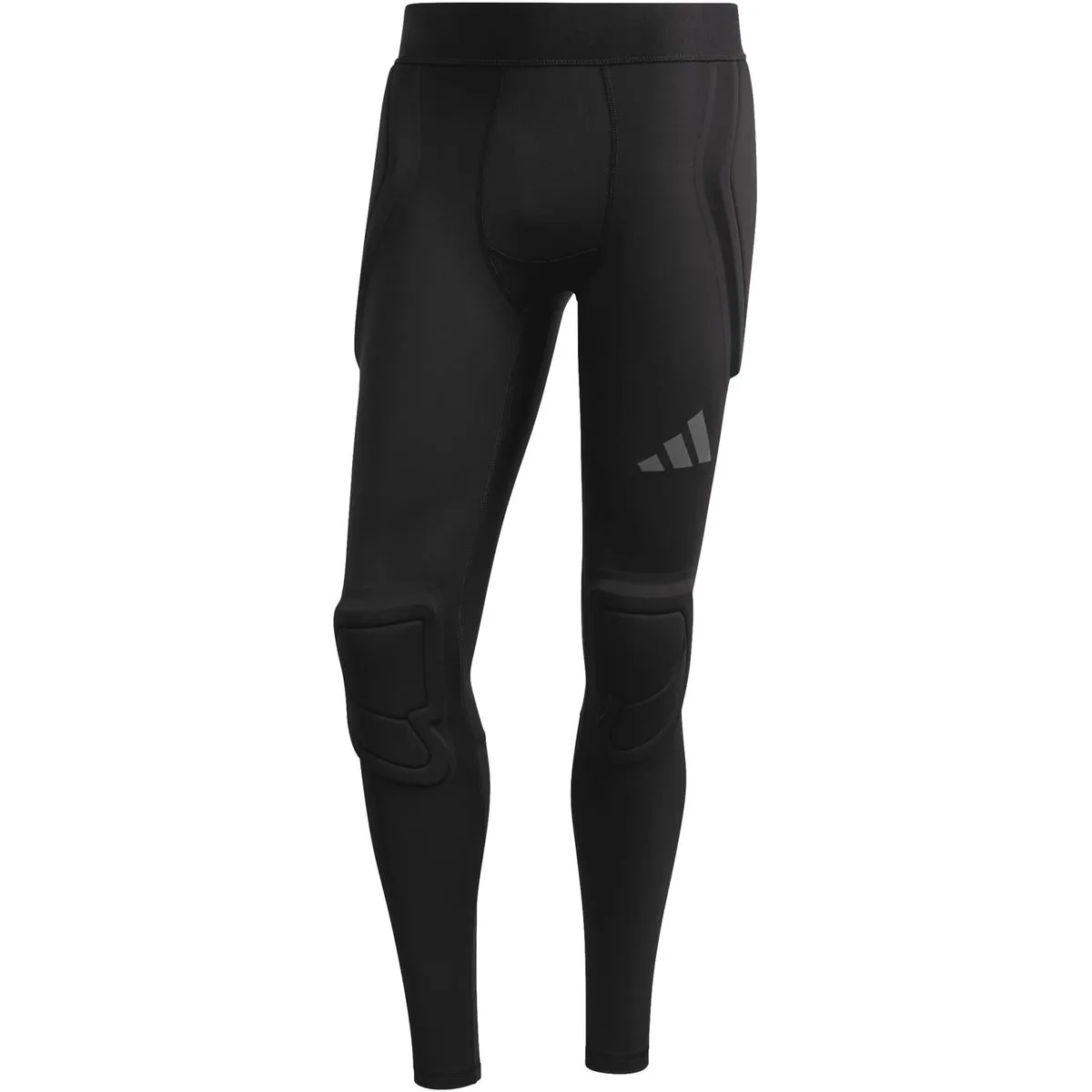 Padded Goalkeeper Baselayer Long Tight Herren Torwarthose, schwarz M