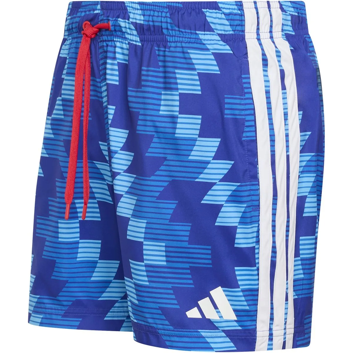 Soccer-Inspired Graphic Swim 5 Inch Herren Badehose, blau M