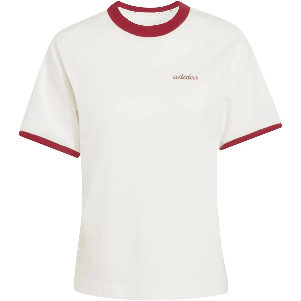 Seasonal Essentials Colorpop with Embroidered Graphic Damen T-Shirt, weiß S