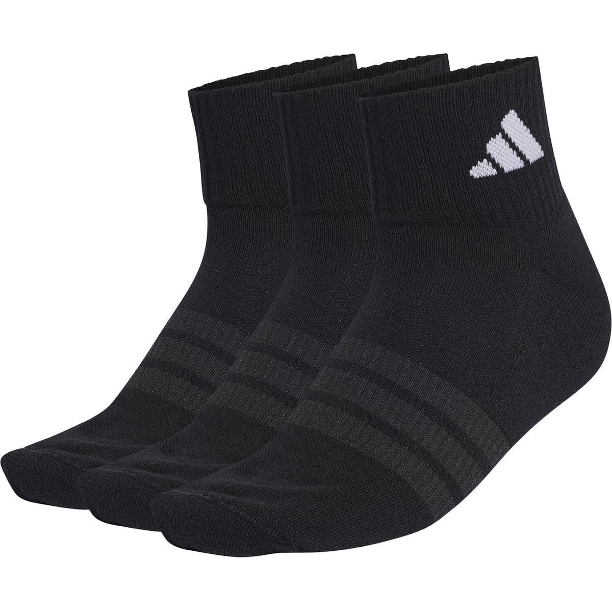 Cushioned Sportswear Ankle Socks 3er-Pack Socken, schwarz M