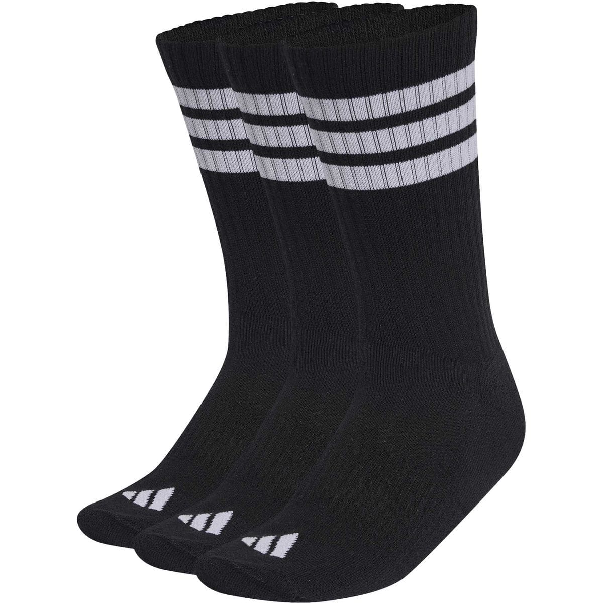 Stripes Cushioned Sportswear Crew Socks 3er-Pack Socken, schwarz XXL