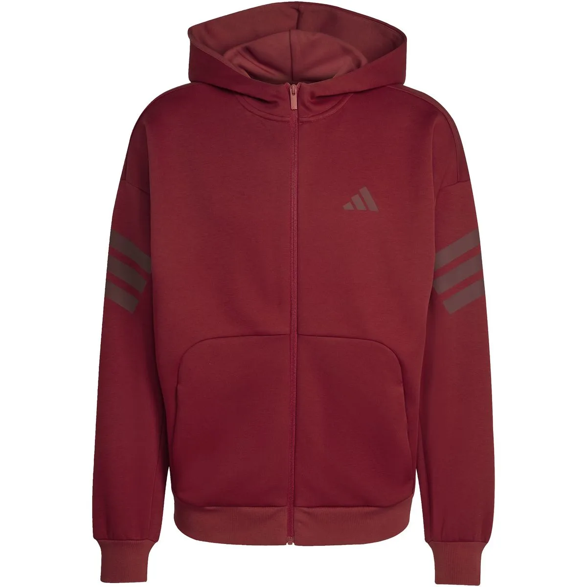 Future Icons 3-Streifen Herren Kapuzensweater, grün XL