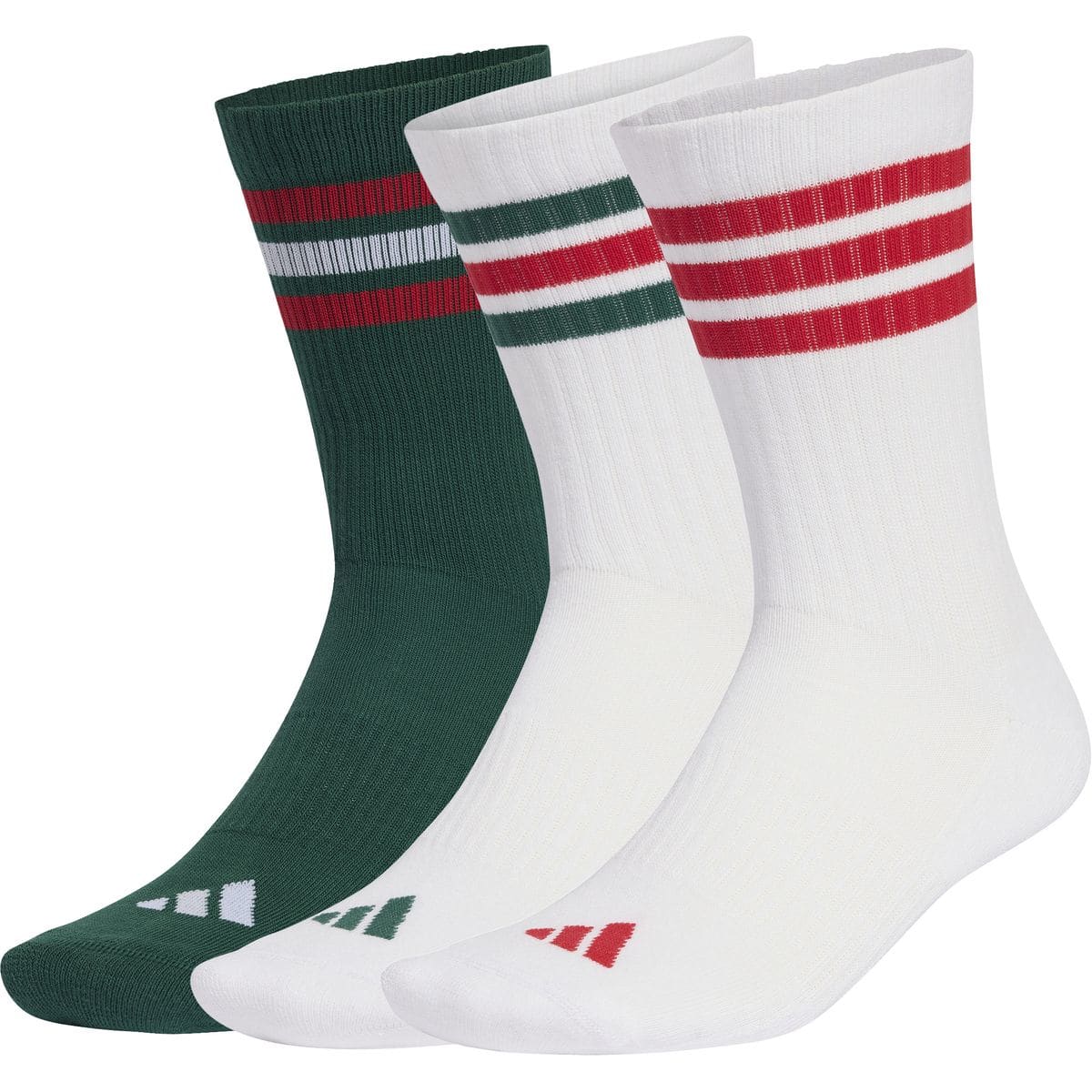 Stripes Cushioned Sportswear Crew Socks 3er-Pack Socken, grün L