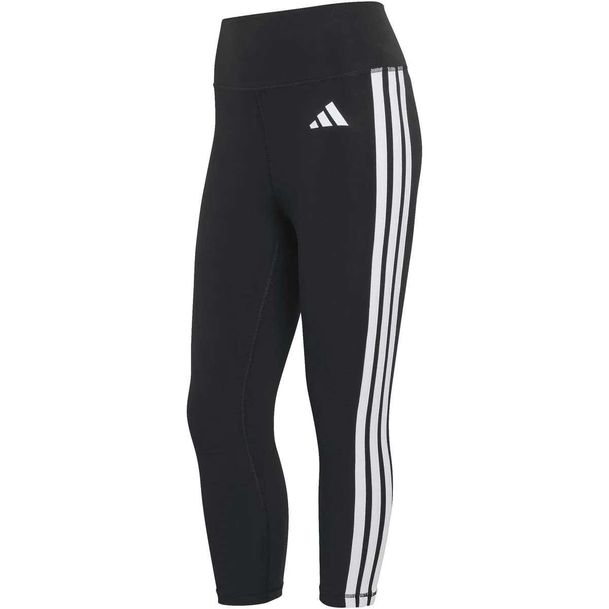 Optime Essentials Workout 3-Stripes 3/4 Damen Tights, schwarz XS