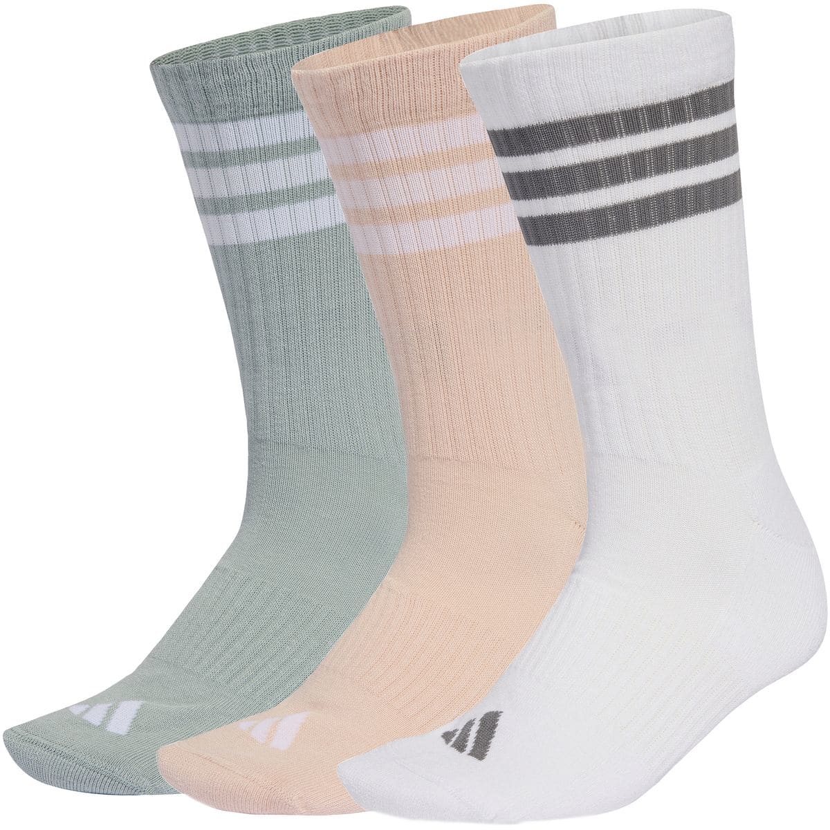 Stripes Cushioned Sportswear Crew Socks 3er-Pack Socken, pink L