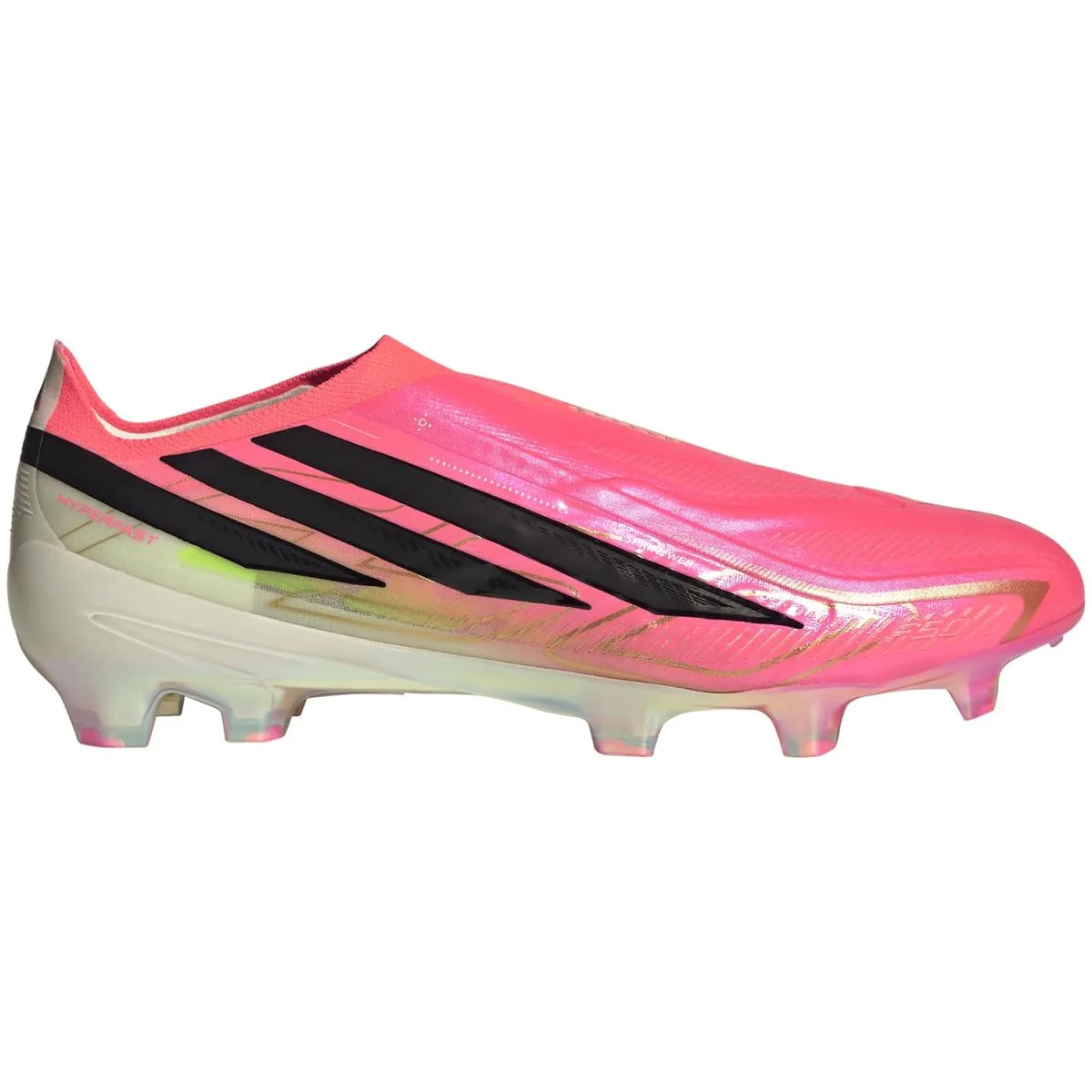 F50 Hyperfast Elite Laceless Firm Ground Cleats Nockenschuhe, rosa, Größe 39 ⅓ 39 ⅓