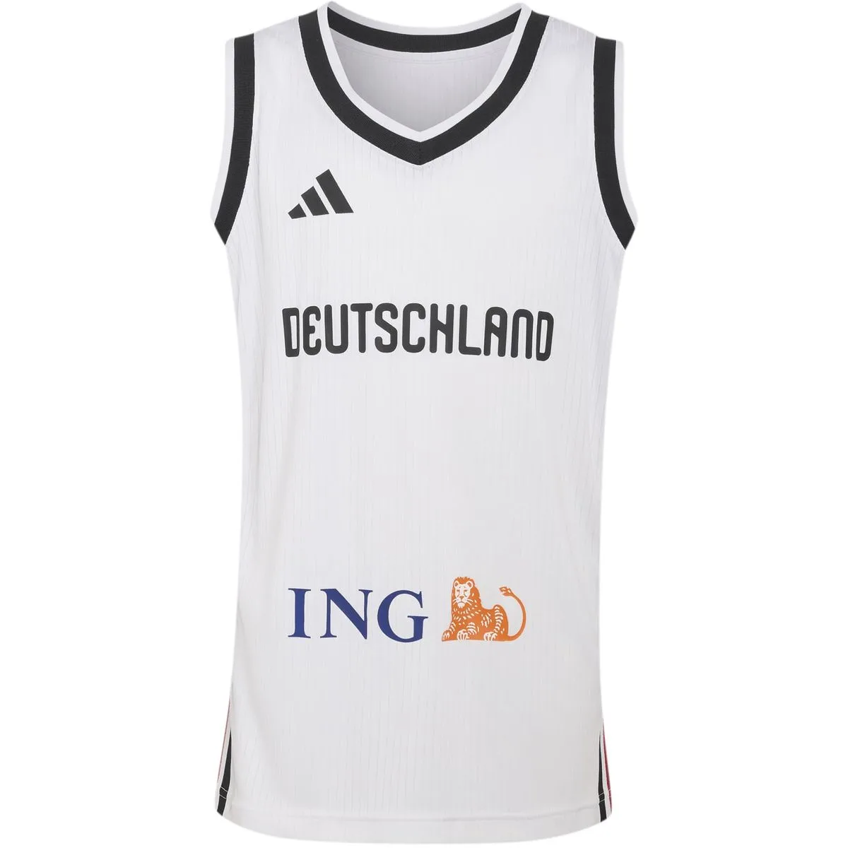 DBB Basketball Home Kinder Trikot, weiß 176