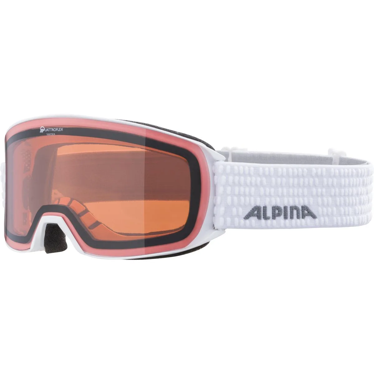 Nakiska Q Skibrille, weiß one size