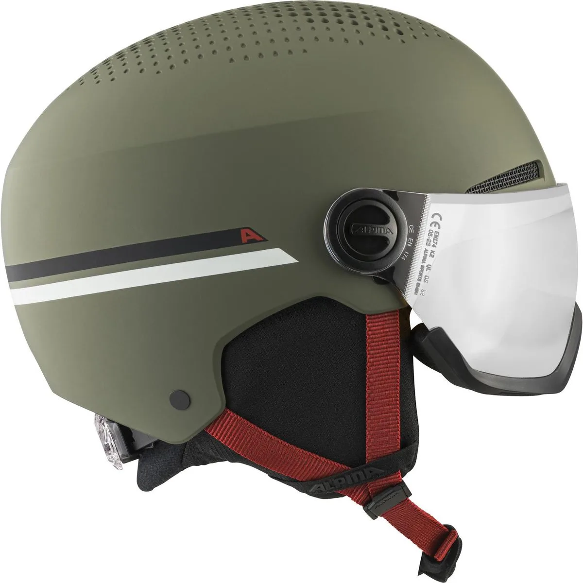 Zupo Visor Q-Lite Kinder Helm, grün 51-55