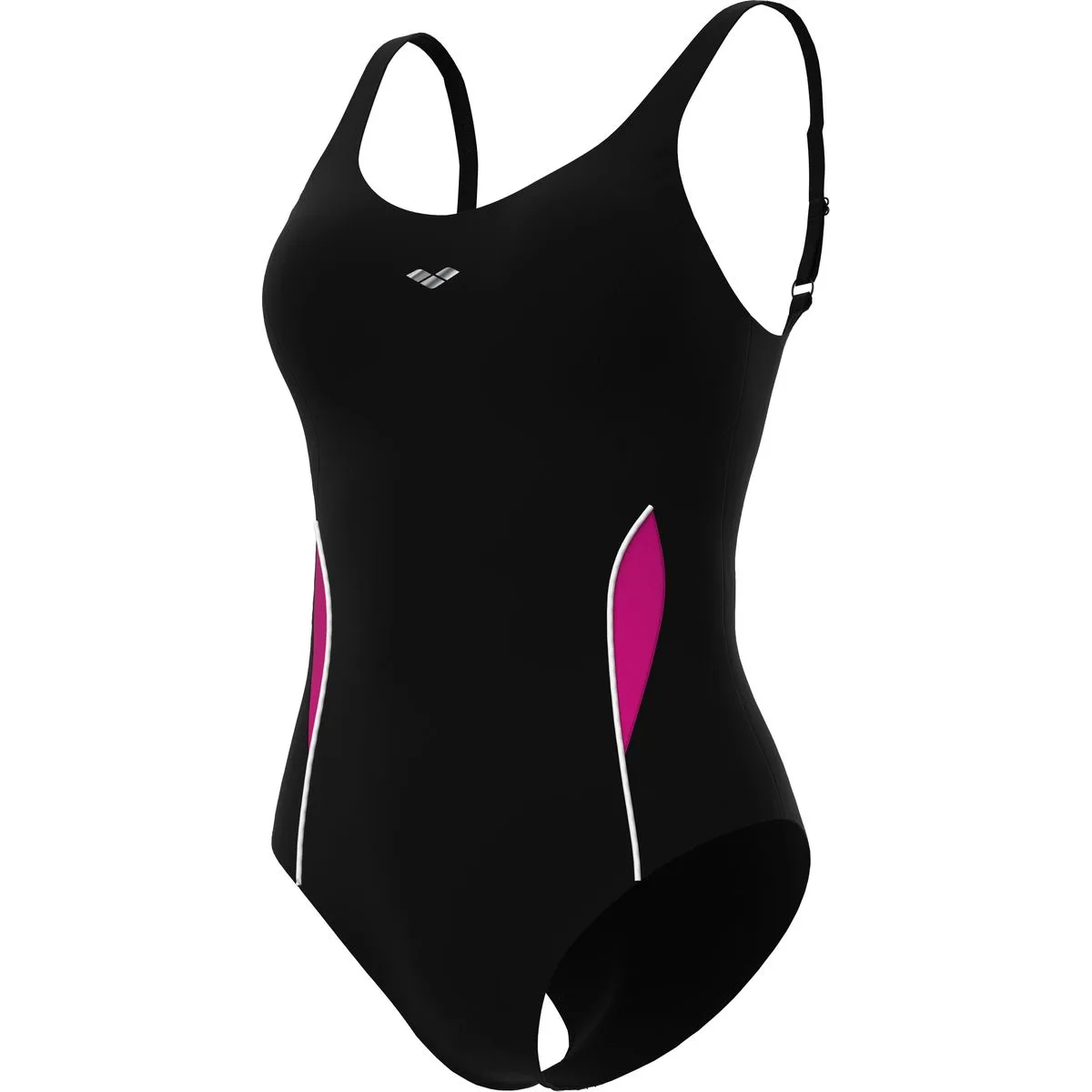 Arena Alissa U Back ONE Piece LOW CUT C-Cup Damen Badeanzug, schwarz