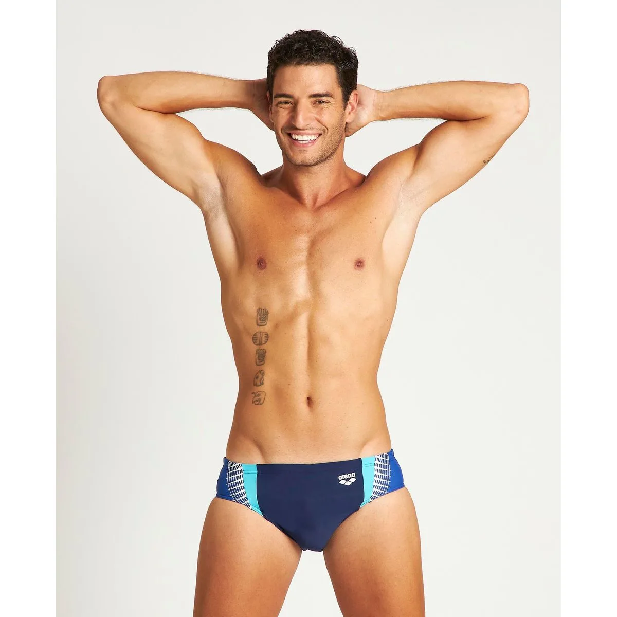 Arena Threefold Brief Herren Badehose, blau