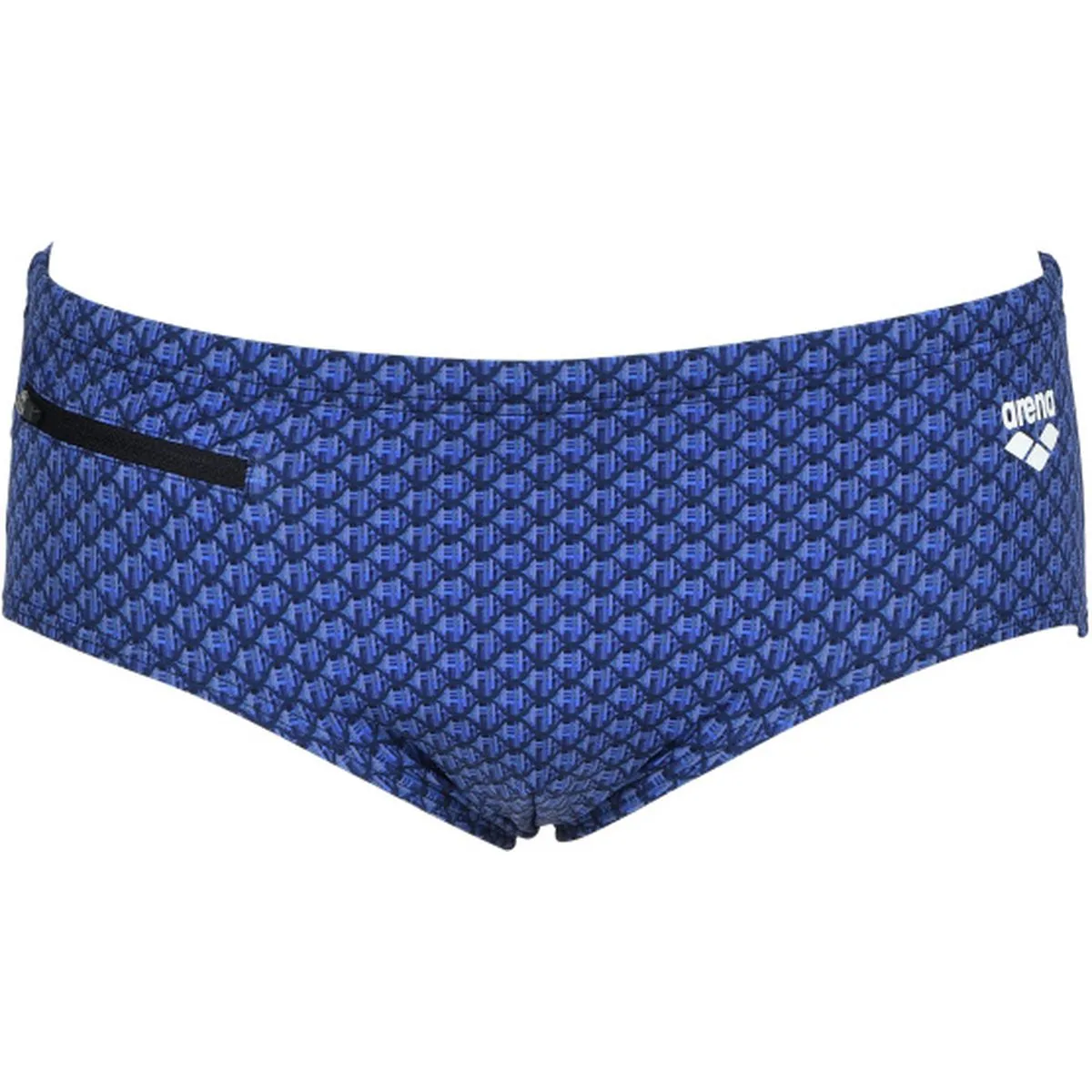 Arena Printed Checks Brief Herren Badehose, blau