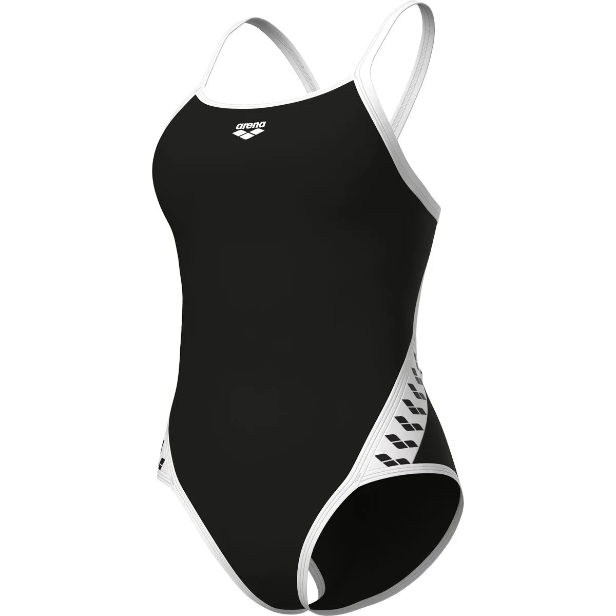 Icons Super FLY Back Solid Damen Schwimmanzug, schwarz 32