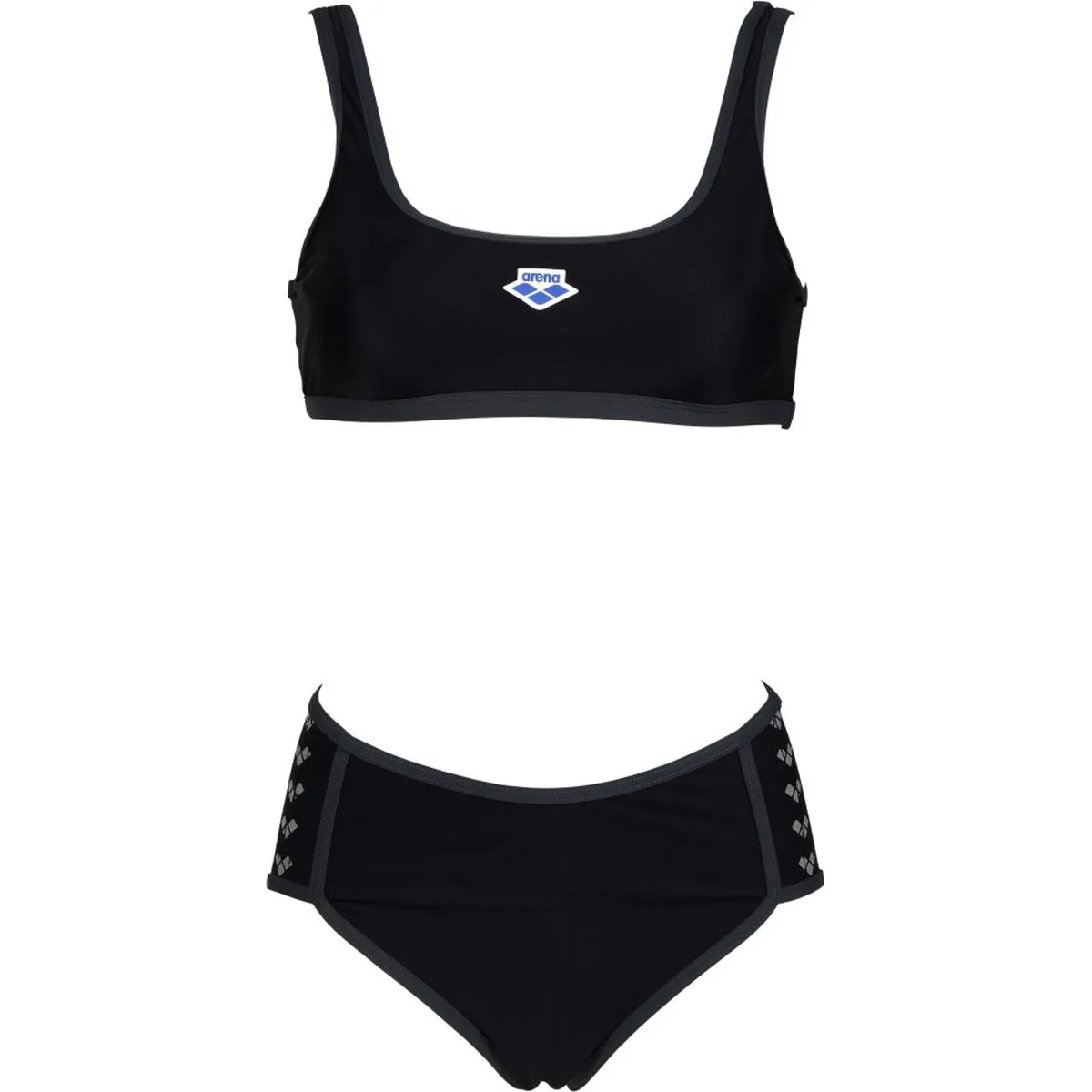 Icons Logo Damen Bikini, schwarz 42
