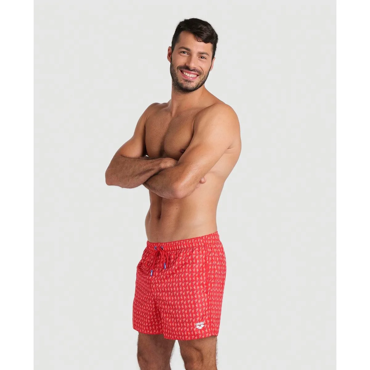 Arena Beach Allover Herren Badehose, rot