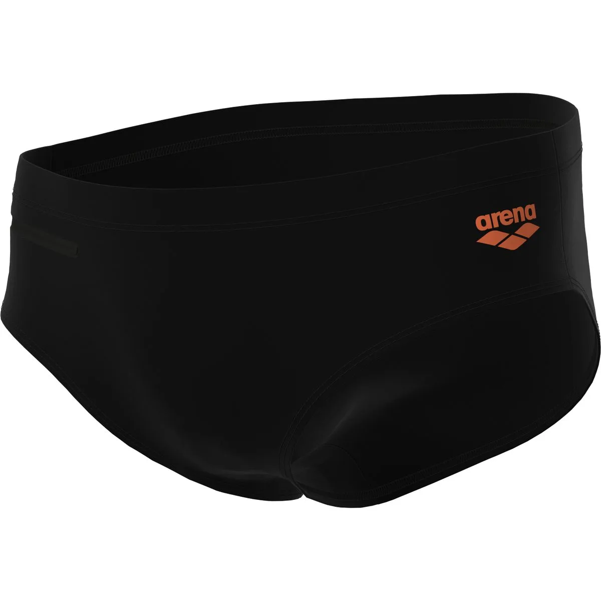 Arena Zip Brief 9cm Herren Badehose, schwarz