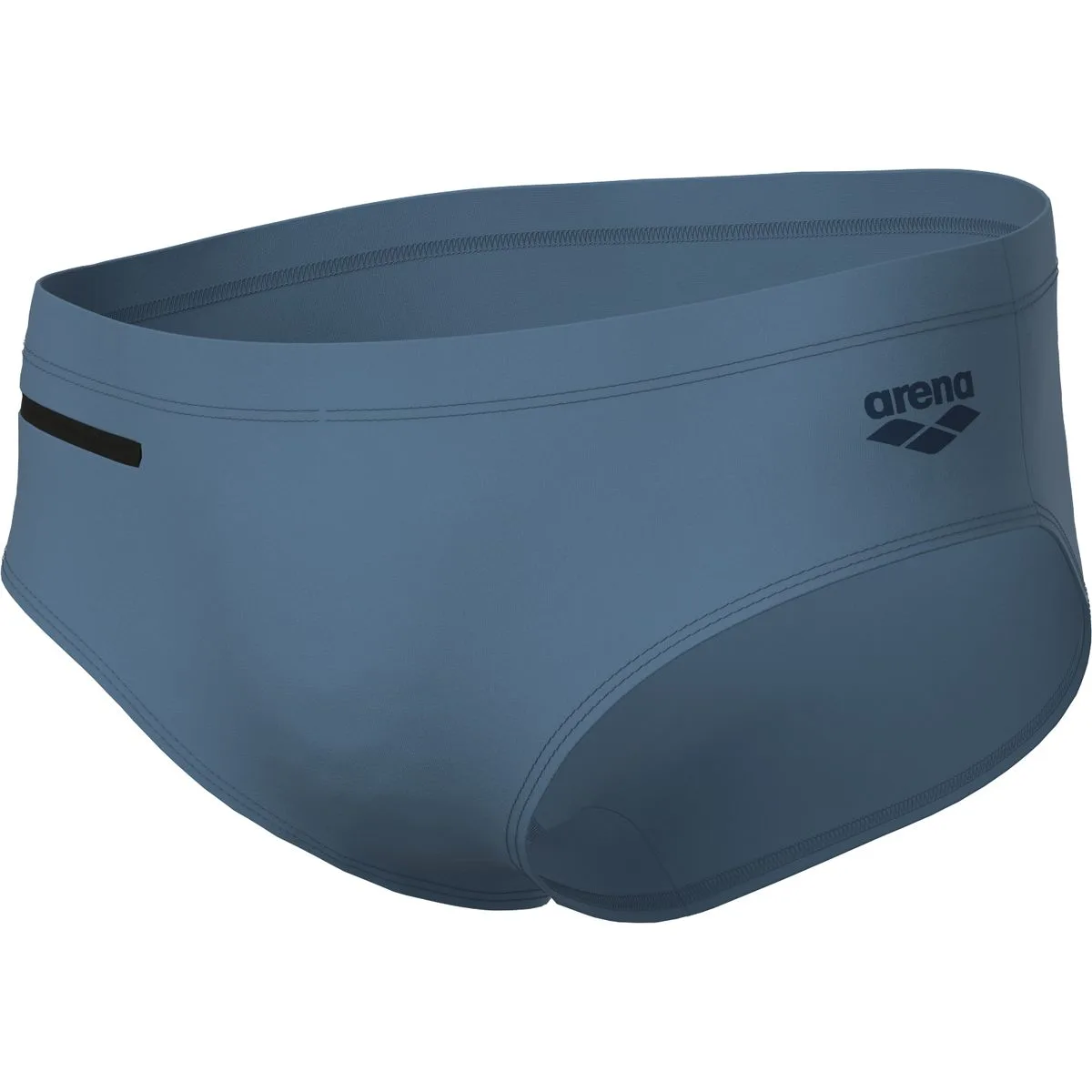 Arena Zip Brief 9cm Herren Badehose, grau