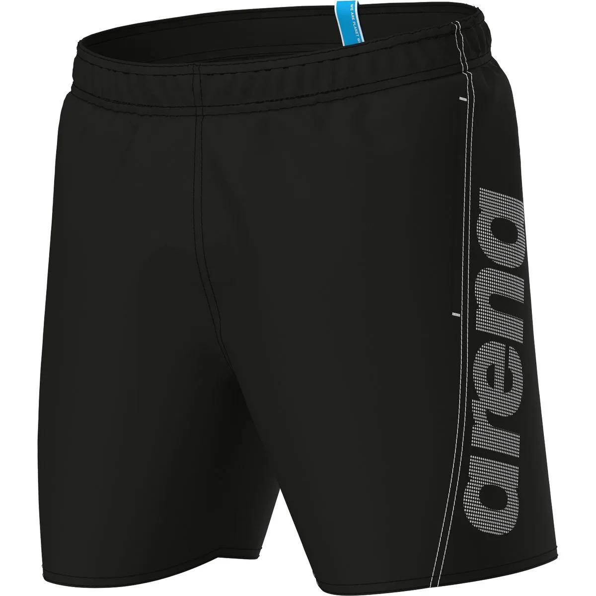 Fundamentals Logo R Herren Badehose, schwarz XXL