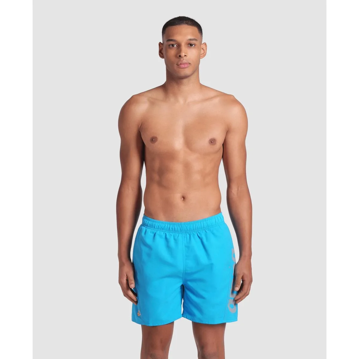 Fundamentals Logo R Herren Badehose, blau L