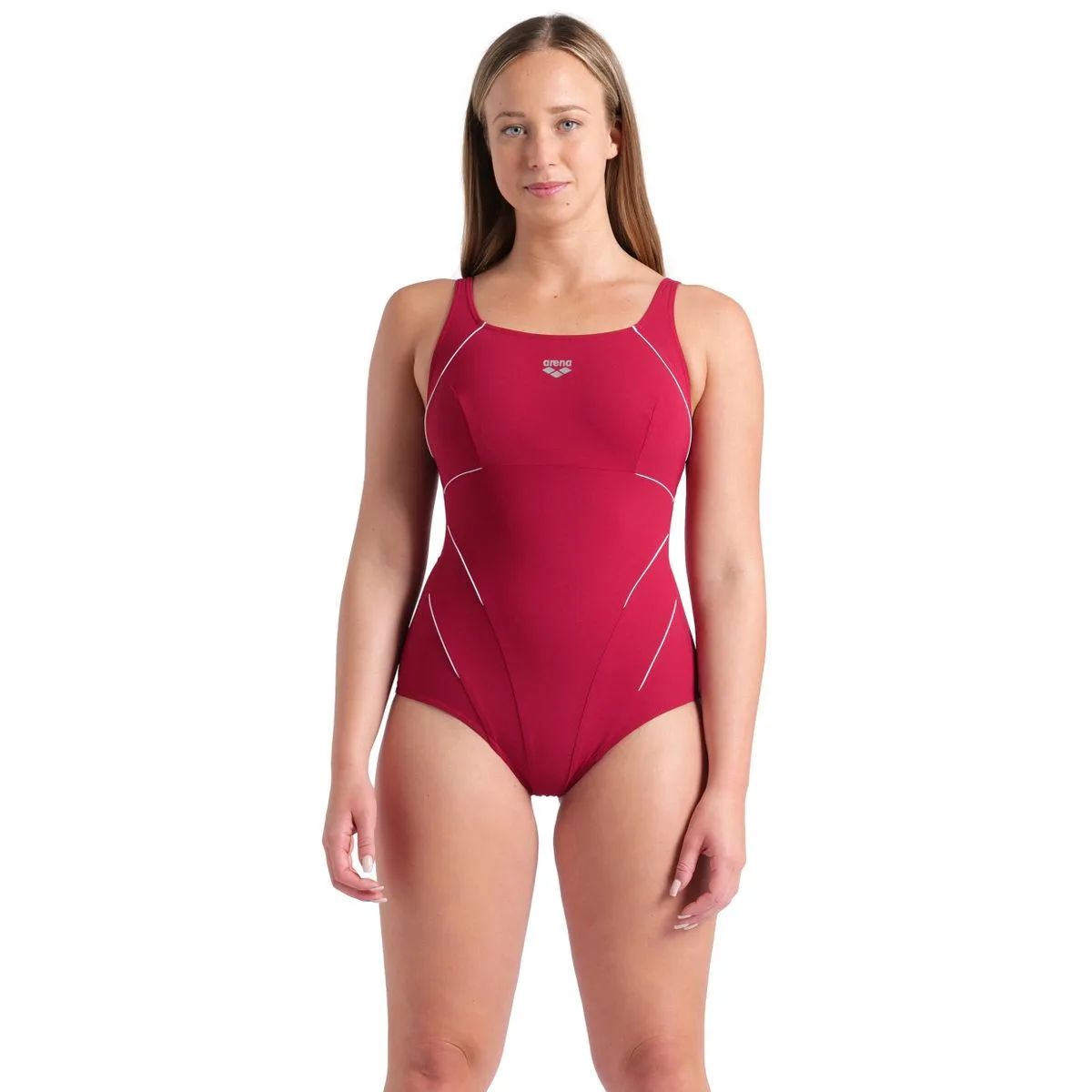 Arena Jewel ONE Piece Low C CUP R Damen Badeanzug, rot