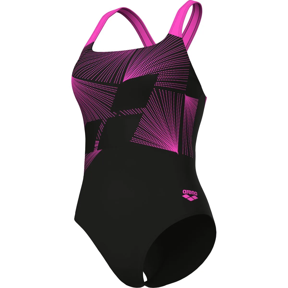 Lights Control Pro Back B Damen Schwimmanzug, schwarz 36