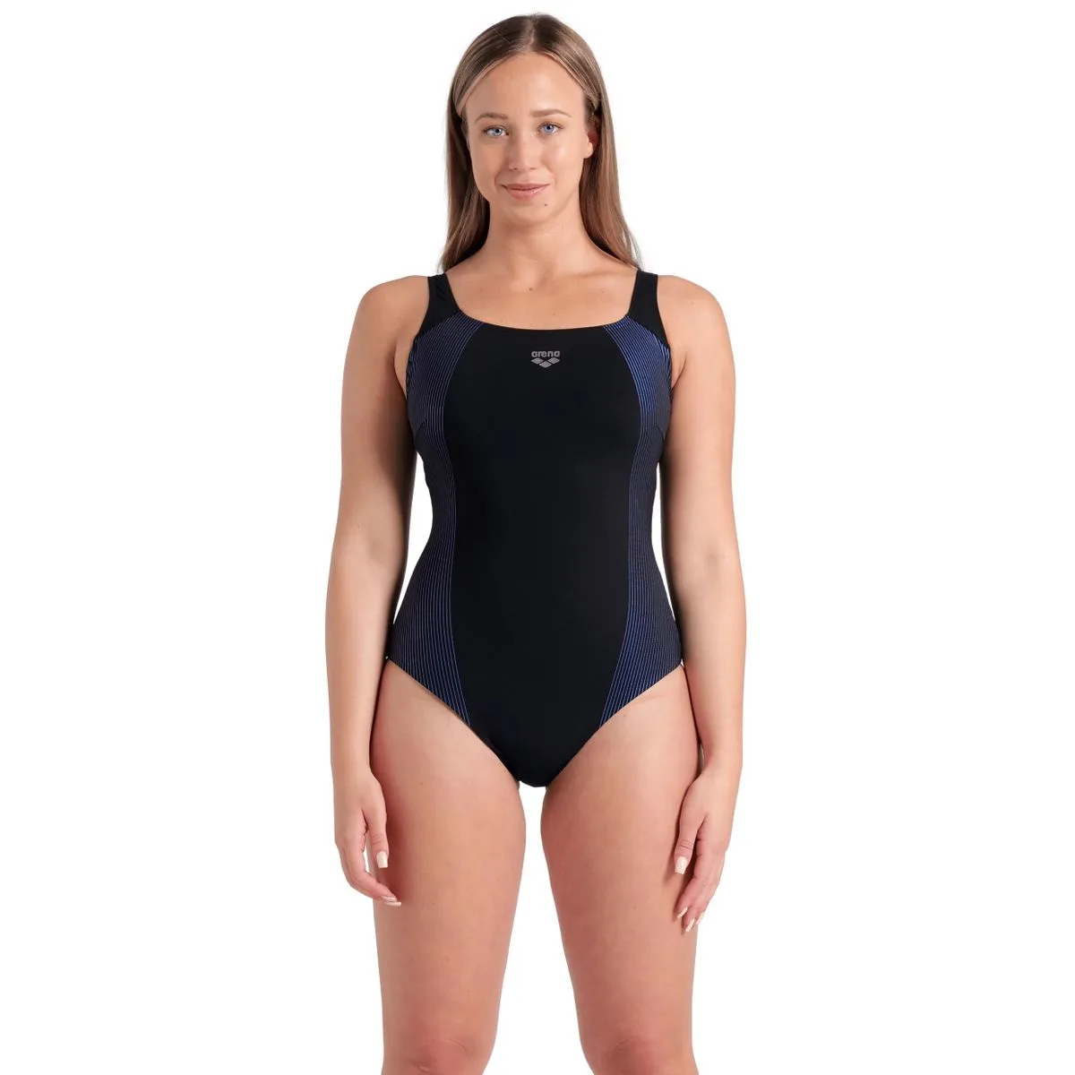 Arena Adele Wing Back C CUP Damen Badeanzug, schwarz