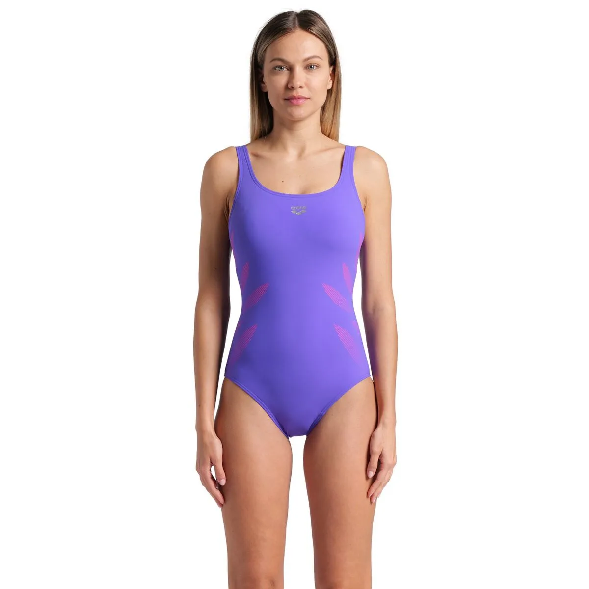 Arena Milena Wing Back Damen Badeanzug, lila