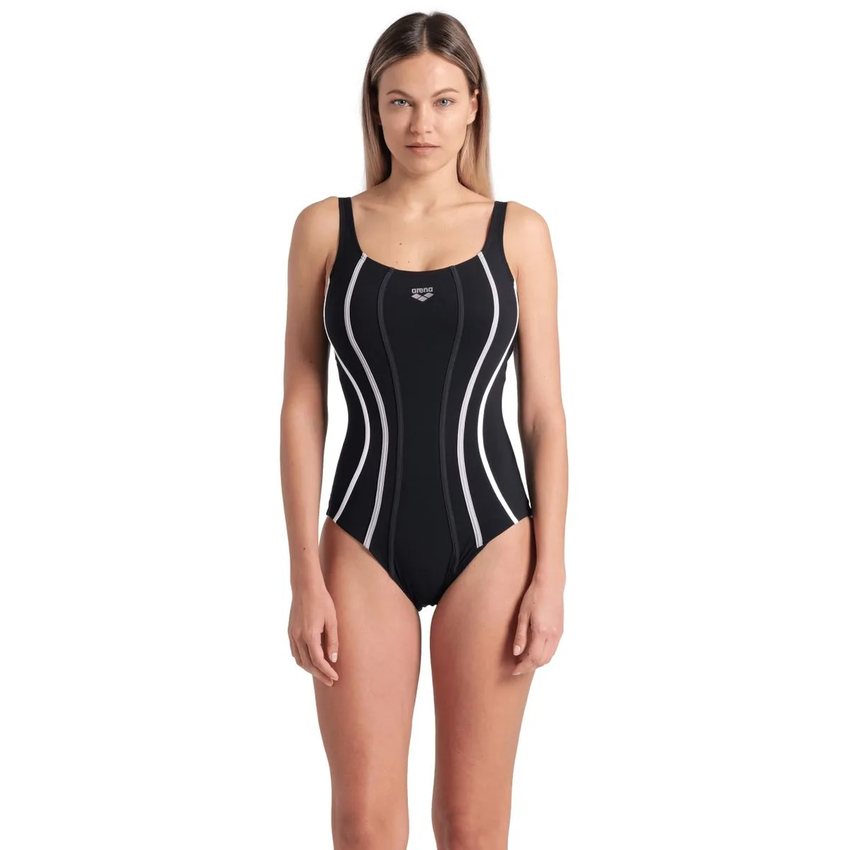Arena Sofia Soft Curve Back Damen Badeanzug, schwarz