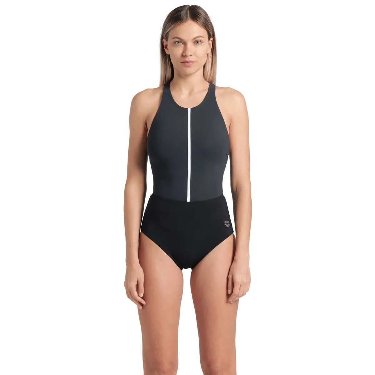 Arena Silvia Cross Back C CUP Damen Badeanzug, schwarz