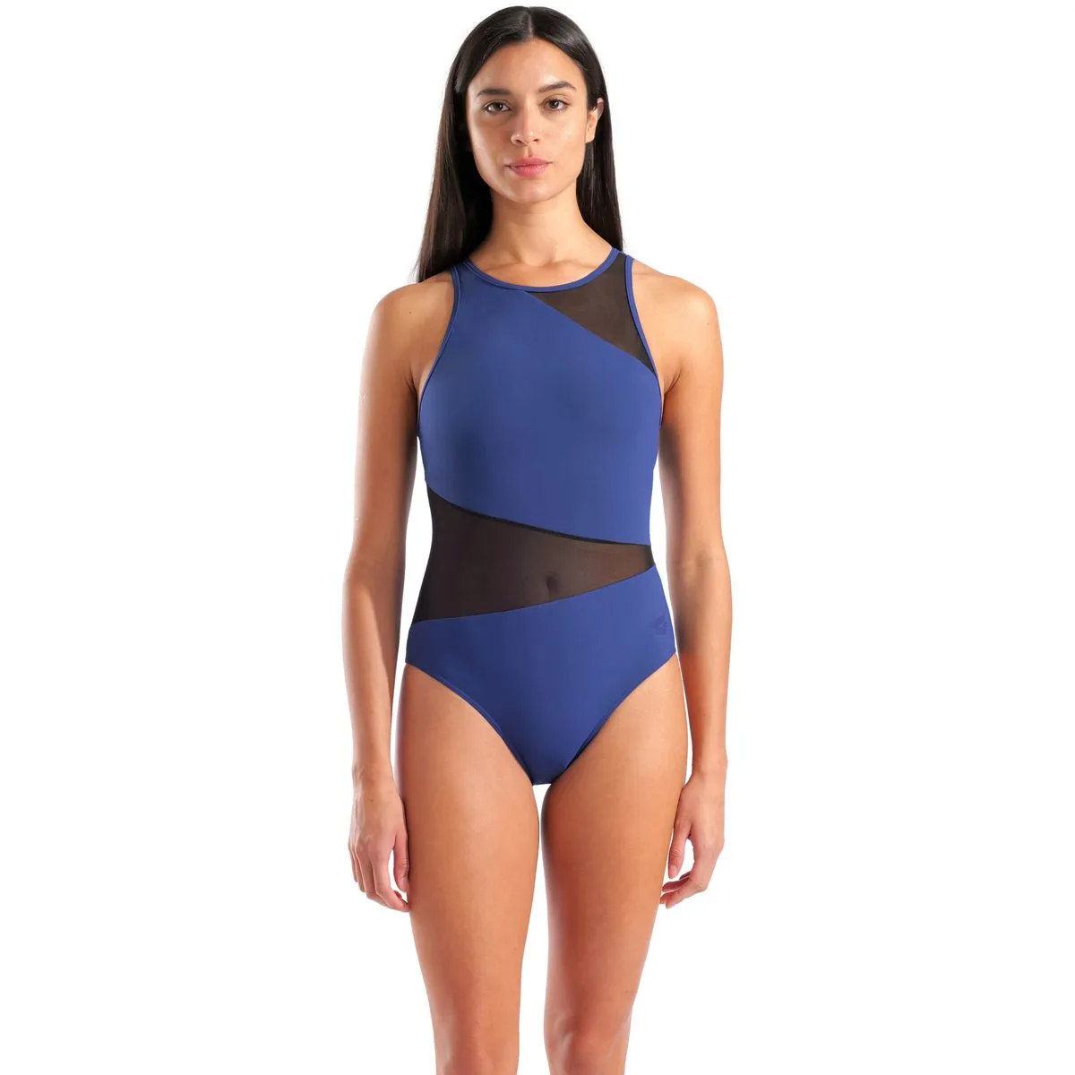 Mesh Angle Vent Back B Damen Schwimmanzug, blau 44